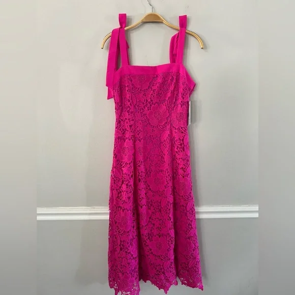 NEW JULIA JORDAN LACE MIDI DRESS SIZE: 2 - Picture 3 of 6
